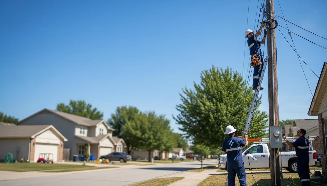 Residential electrician providing installation services in Campbell Hill, IL
